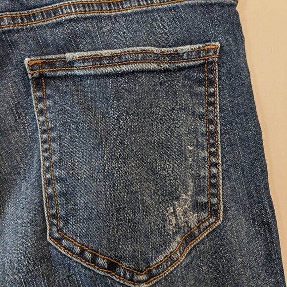 CELLO Sweet Escape Skinny Jeans High Rise Womens Size 7 Distressed High-Low Hem - Picture 11 of 16